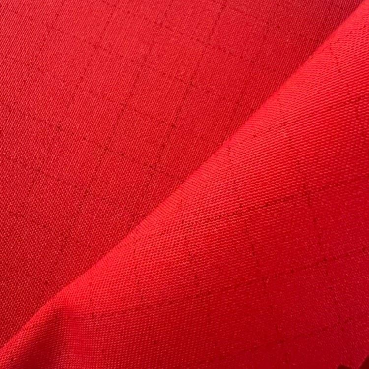 Red Fabric Anti-static Fabric Waterproof And Oilproof Cvc 150g factory