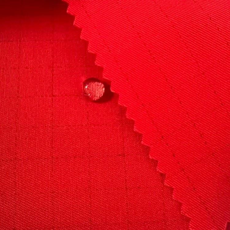 Red Fabric Anti-static Fabric Waterproof And Oilproof Cvc 150g suppliers
